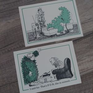 Vintage 80s Dennis Kuklok Christmas Cards Postcards